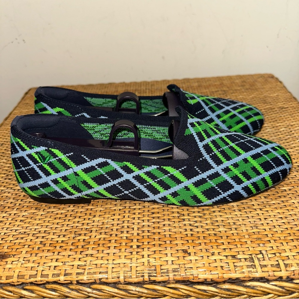 VIVAIA Palette Audrey Women’s Size 8.5 Round Toe Woven Knit Loafer Flats Green - Picture 4 of 12